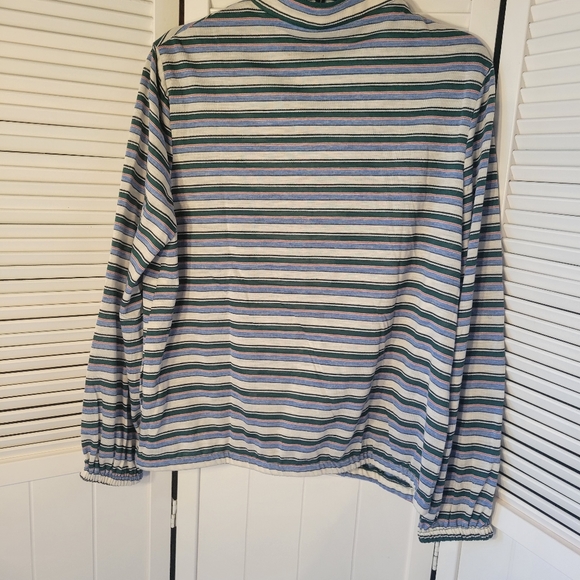 VINTAGE 1970'S Kay Windsor SZ3 STRIPPED BUTTON FRONT SHIRT - Picture 5 of 12